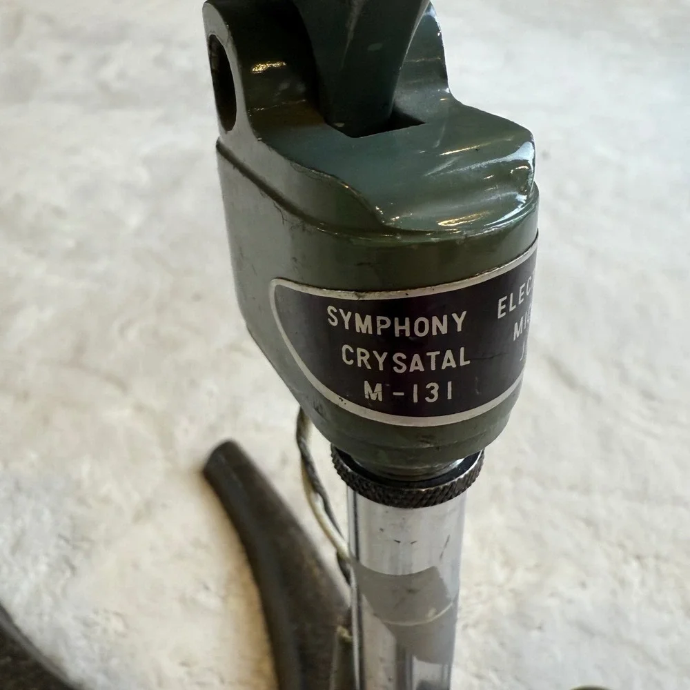 Vintage‎ Symphony Crystal M-131 Electric Microphone Japan Green Retro